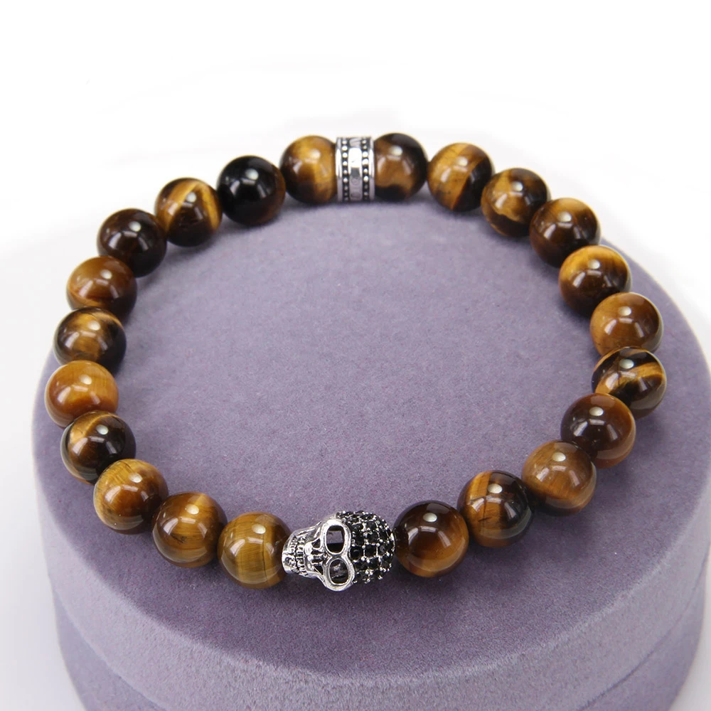 Thomas-Tiger-s-Eye-Beads-Elastic-Bracelet-with-Skull-Hero-Bead-European-Rebel-Heart-Jewelry-Gift