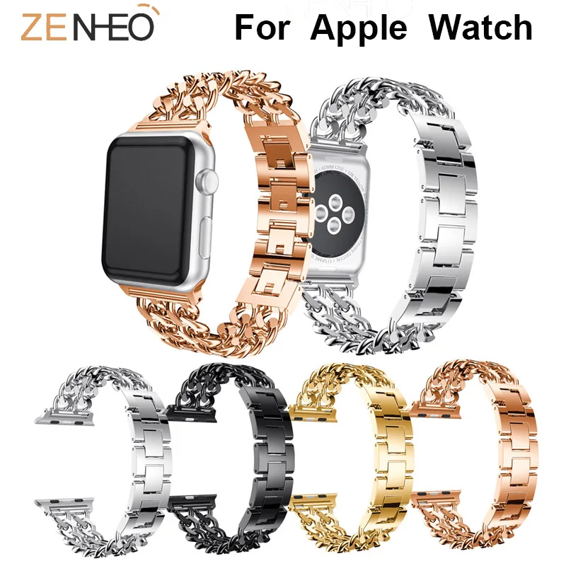 

Luxury Alloy Band for apple watch Series 1/2/3/4 strap bands 40mm 44mm 42mm 38mm New Link Crystal Bracelet Watch bands Wristband