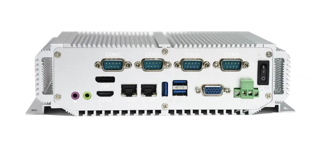 Mini Embedded fanless industrial PC with 2 * PCI 1*PCIE