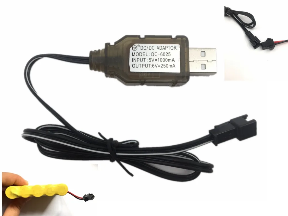 6V 250mA NiMh/NiCd battery USB charger for 5S NiMh/NiCd battery packs