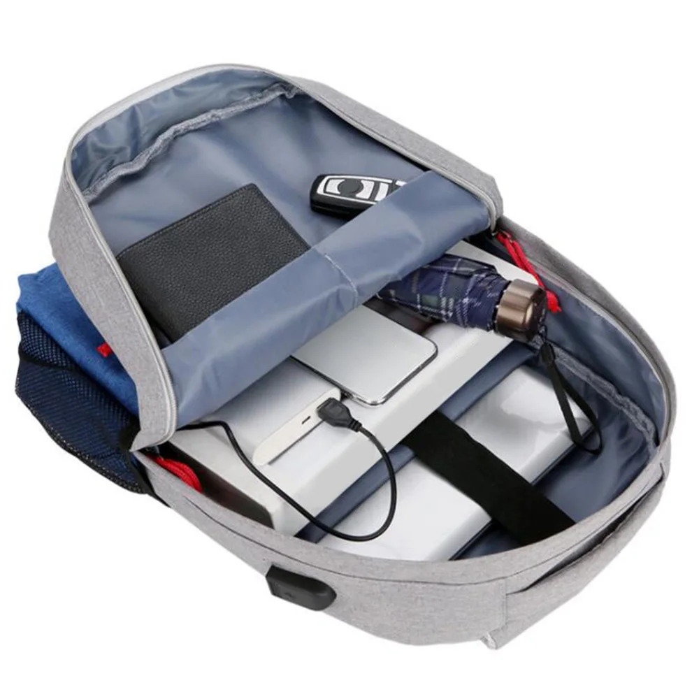 Водонепроницаемая сумка для ноутбука с зарядкой через usb, сумка для ноутбука, рюкзак для компьютера, компьютера, ПК, унисекс, рюкзаки на молнии для путешествий