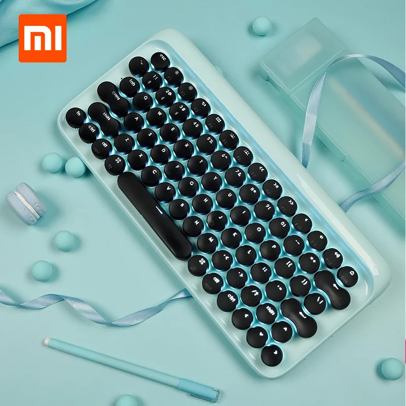 

Xiaomi LOFREE Dot Bluetooth Mechanical Keyboard System-wide Use Green Axis 79 Key Keyboard adjustable brightness For Smart Home