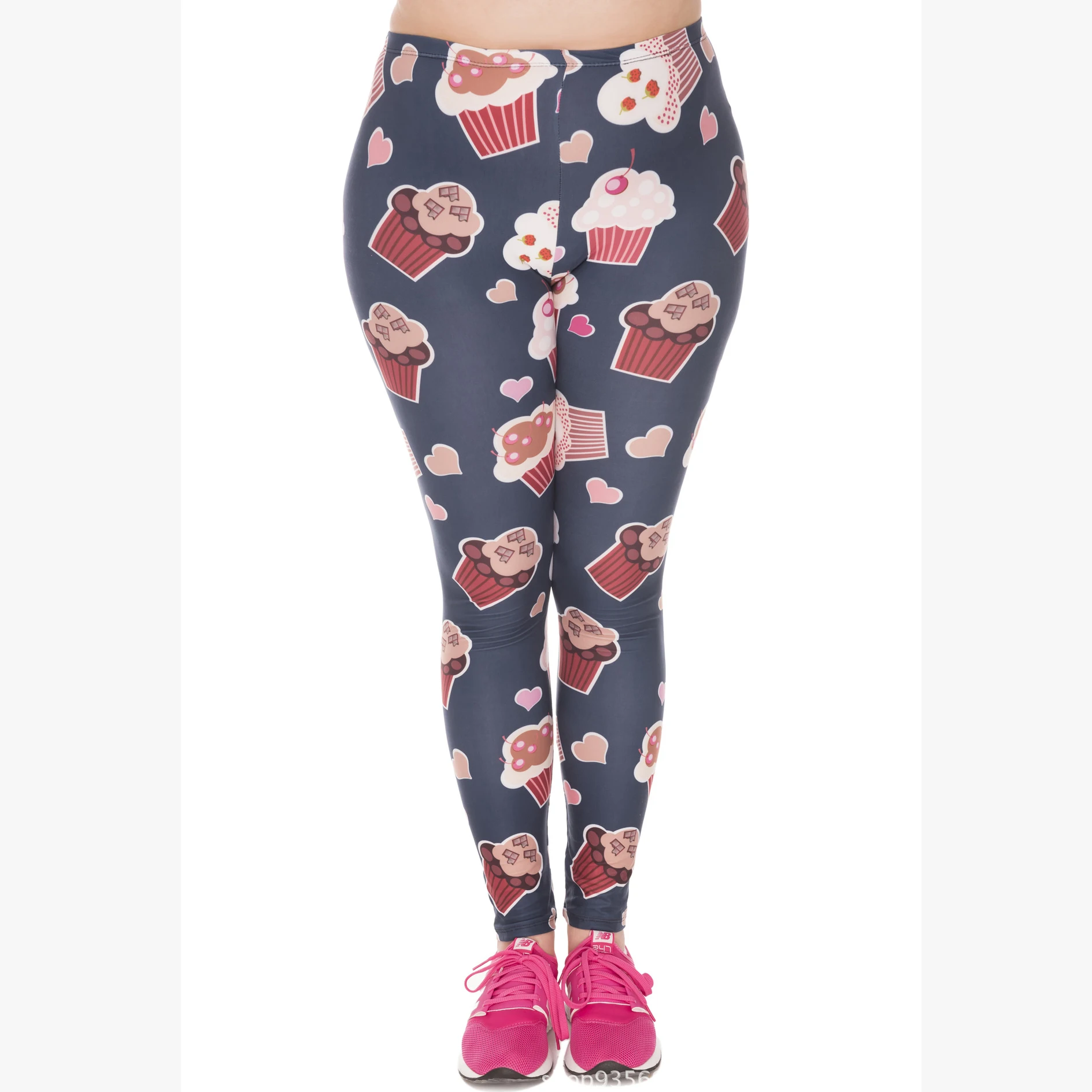 

Women Plus szie Printing Fitness Leggings