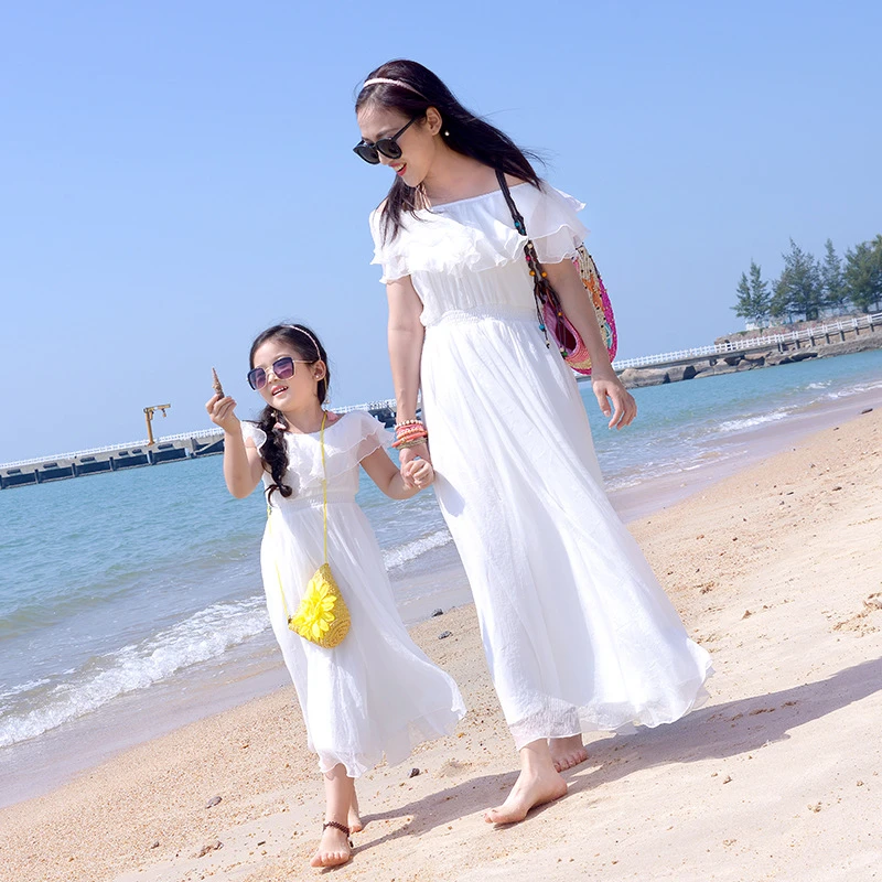 white dresses for beach vacation