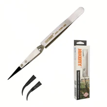 JAKEMY точный ESD пинцет изогнутый прямой наконечник антистатические пинцеты Pinzas для телефона компьютера PCB электронные инструменты для ремонта