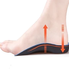 1 Pair EVA Flat Foot Orthotics Arch Support Half Shoe Pad Orthopedic Insoles Foot Care for Men and Women eva adult flat foot arch support orthotics orthopedic insoles foot care for men and women