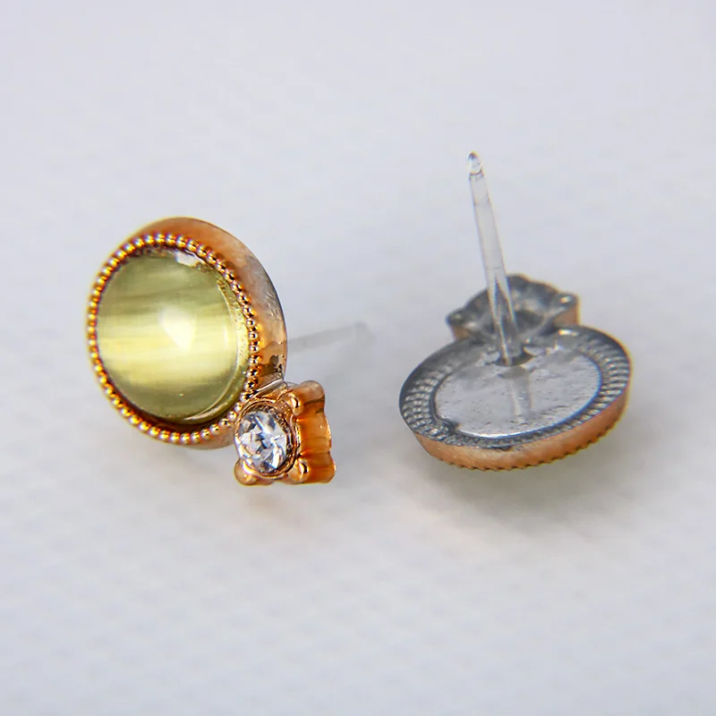 OATHYAN 36 пар/компл. Для женщин Vintage Opal серьги-гвоздики комплект ювелирных изделий розового Золотые круглые серьги подарок