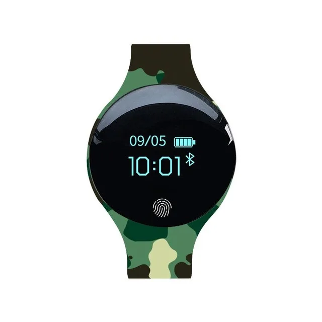 Bluetooth Смарт-часы мужские женские водонепроницаемые Браслет фитнес-трекер браслет шагомер спортивные умные часы для Ios Android - Цвет: Camo