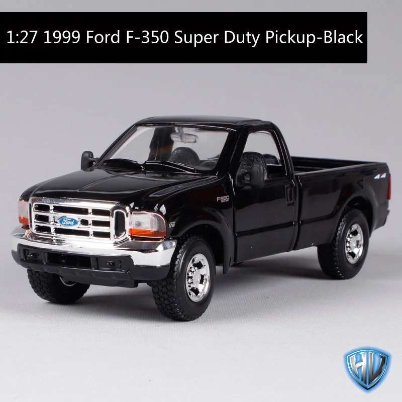 Maisto 1:27 1999 Ford F-350 F350 Super Duty Pickup Diecast модель автомобиля игрушка Новинка в коробке черный и красный 31937 - Цвет: 31937