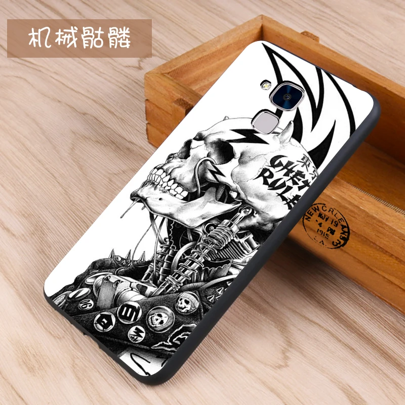 Huawei honor 5c Case Original Cover for Huawei honor 5c Bag Case Cover Skin Wolf Fish Skull honor 5c Fundas 100% BiNFUL 11