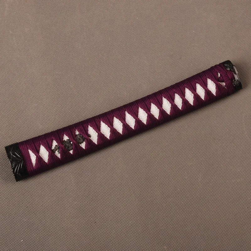 Превосходный и красивый японский меч катана ручка Tsuka с фиолетовым шелком Ito