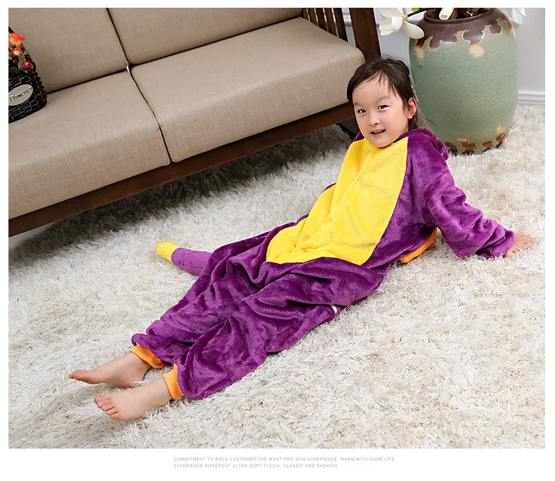 Детские пижамы зимняя одежда для сна Пижамный комплект для мальчиков и девочек, детская пижама с животными