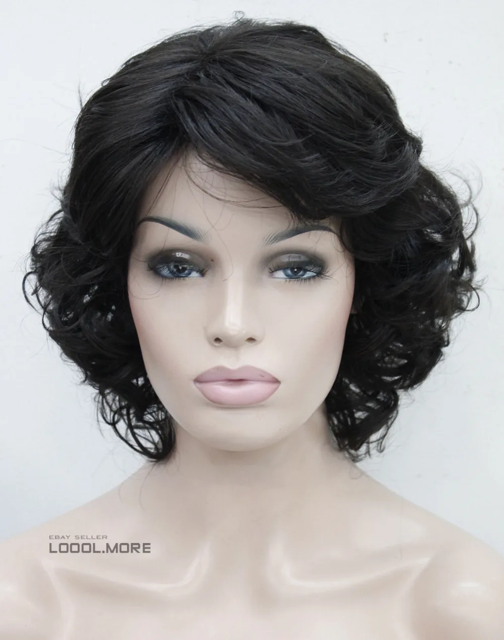 peruca hair queen cosplay Fashion Dark Brown Short Fluffy Curly Women ladies Daily wig Hivision HC-TLD085 26% discount Nobility |