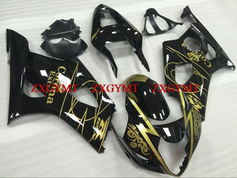 

Fairing Kits for for Suzuki GSXR1000 2003 - 2004 K3 Fairings GSX R 1000 2003 Black Gold Fairings GSX R 1000 2003