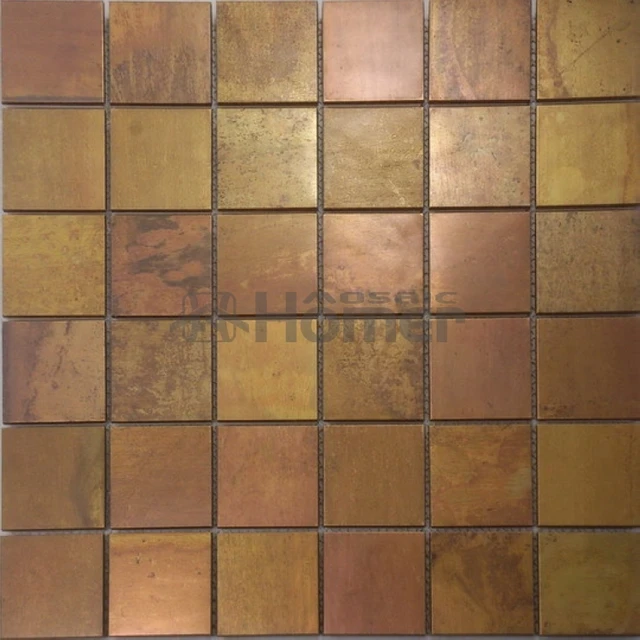 Free Shipping Bronze Mosaic Tiles 48x48mm Metal Br For Free Shipping Bronze Mosaic Tiles 48x48mm Metal Br For Bedroom Wall Living Room