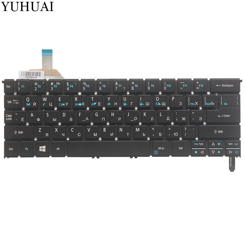 Новая русская клавиатура для ноутбука ACER Aspire S7 S7-391 S7-392 MS2364 RU Клавиатура с подсветкой