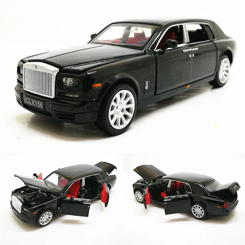 

1:32 Rolls Royce Phantom Extended Limousine Alloy Diecast Toy Metal Vehicle Car Model Kids Gift Collection Free Shipping