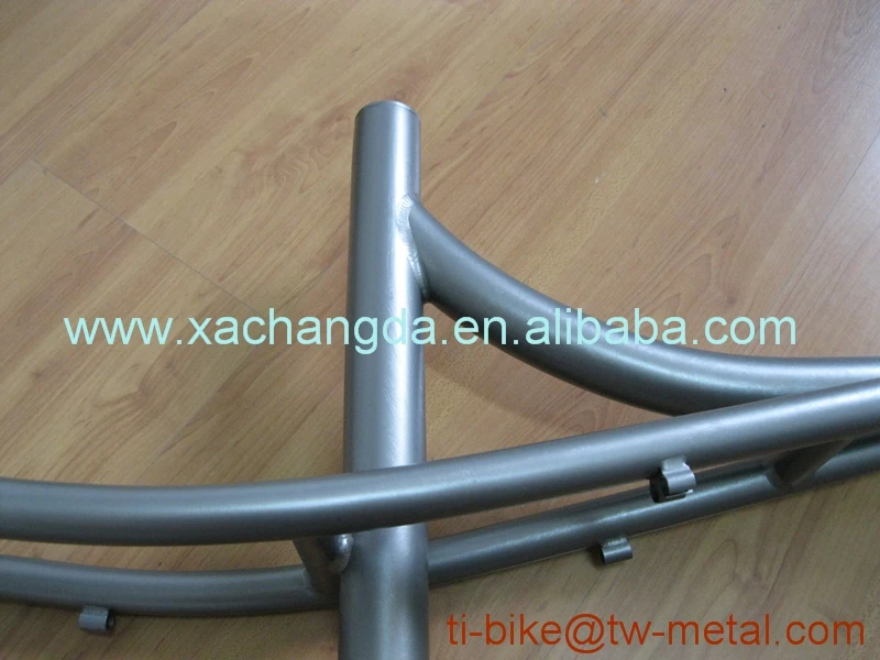 Perfect Titanium Cruiser Bike Frame Hot Sale Titanium Newsboy Bicycle Frames with Sand blasting Finished XACD Ti Bike Frames 3
