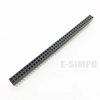 

20pcs Dual female header botton entry 2X30/36/40P Double row Gold-plated
