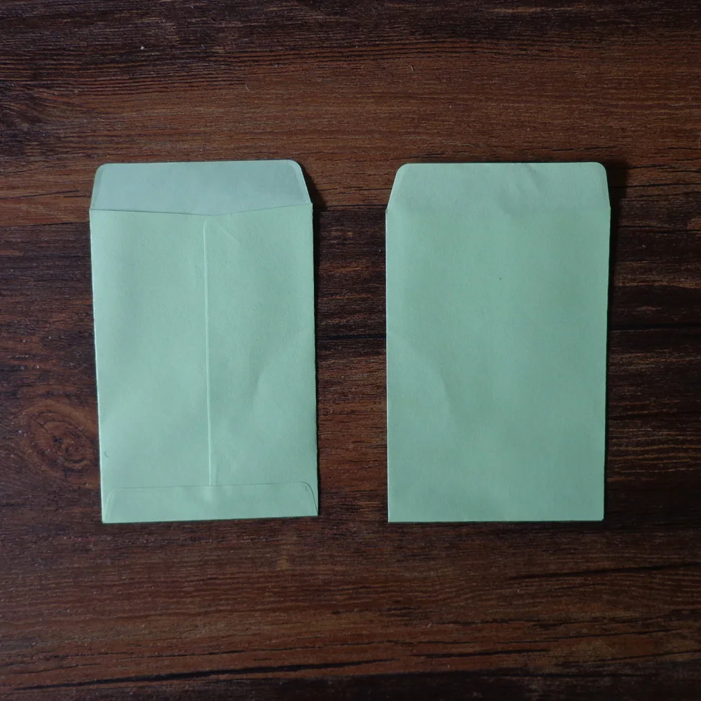 

20pcs Light Green Envelopes Stationery Gift Card Blank Envelopes Post Card Photo Letter Storage Party Favor Paper Bag