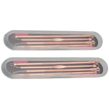 Зубная щетка с двумя головками и акне/угря/маска для лица/прыщей пятна иглы Красота для наружных осветительных приборов 4 шт./компл. штучной упаковке из нержавеющей стали