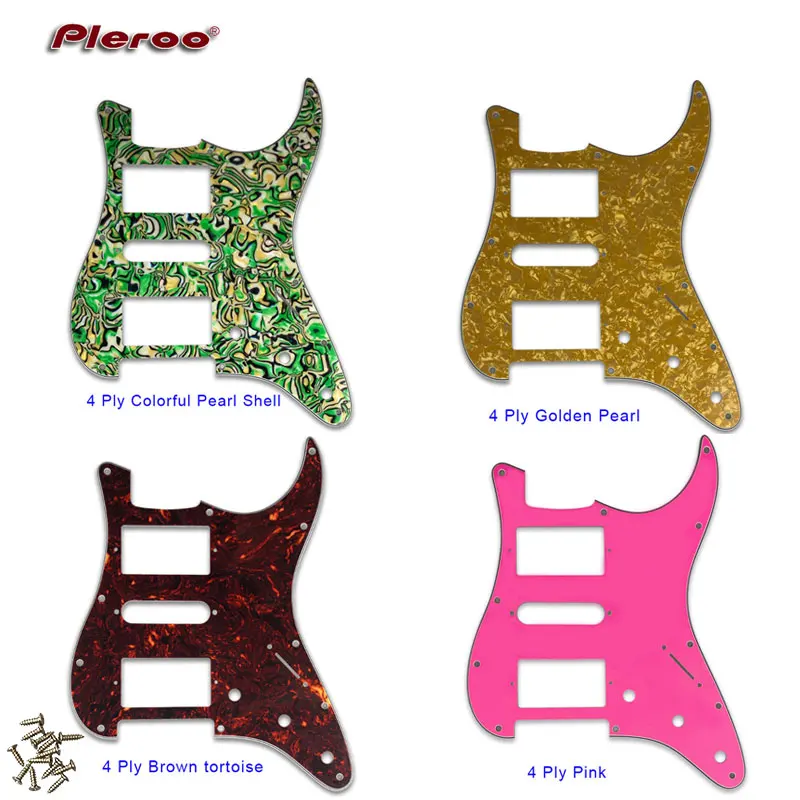 

Quality Electric Guitar Pickguard 11 Holes Scratch Plate HSH PAF Humbucker coil For USA\ Mexico Fd Stratocaster Guitar Parts