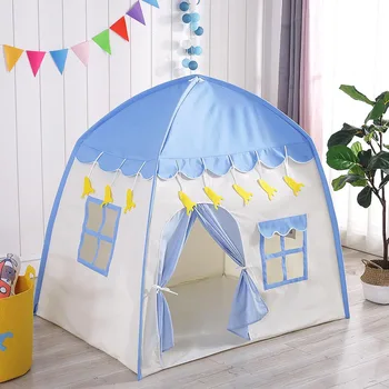 

Kids Play Tent Baby Ball Pool Teepee Children Tent Play House Fort Canvas Canopy Portable Playhouse for Indoor Outdoor Games Toy