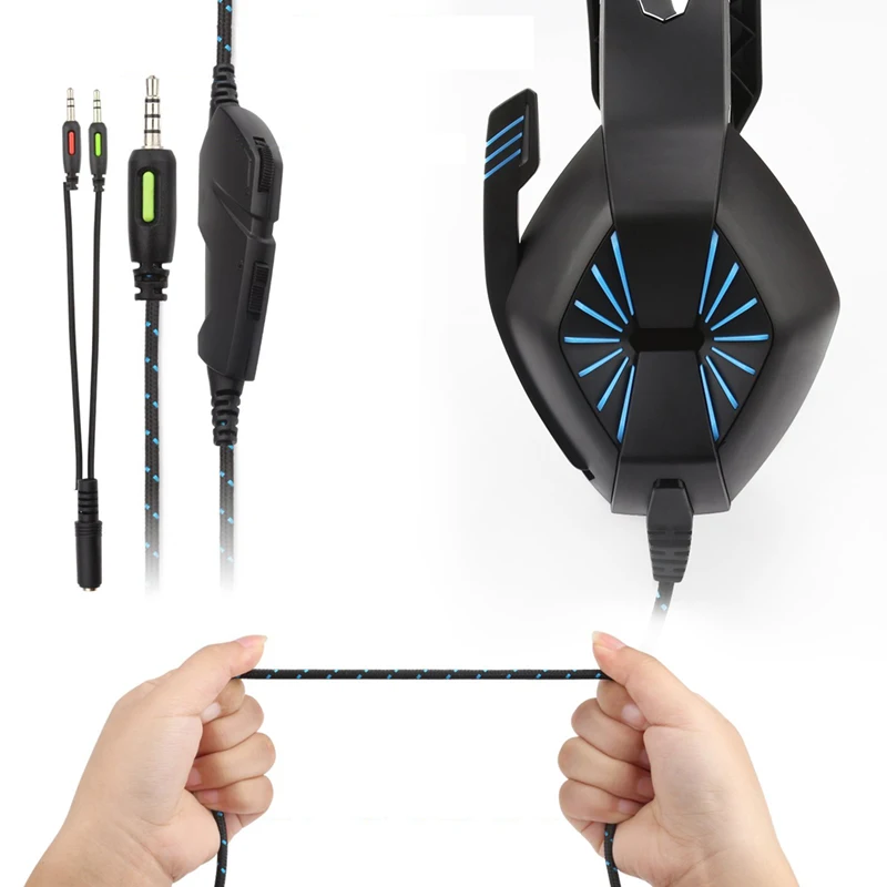 Needone A1 Stereo Gaming Headset 7 1 Virtual Surround Bass Gaming Earphone Headphone With Mic Led Light For Computer Pc Gamer Headphone Headset Aliexpress