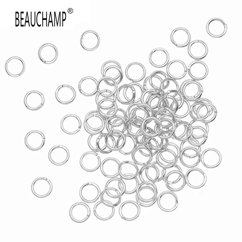 

BEAUCHAMP Earrings Findings Jump Rings Jewelry Connector Split Ring Open Loop hooks Clasp Necklace Bracelet Making Spacer Beads
