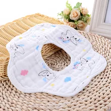 Из хлопка с рисунком героев из мультфильмов детский слюнявчик Полотенца, 8-слой хлопок марлевые нагрудники. Удобная дышащая детская отрыжка