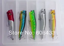 5x штук Рыбалка рыба Crankbait приманки короткое Поппер VIB крючок 7 см 2.75 дюймов 10 г