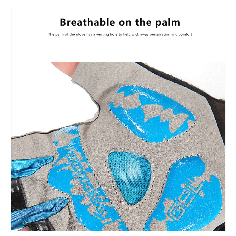 الدراجات الدراجة نصف إصبع قفازات للصدمات تنفس MTB الطريق دراجة قفازات الرجال النساء الرياضة الدراجات Luvas دراجة المعدات