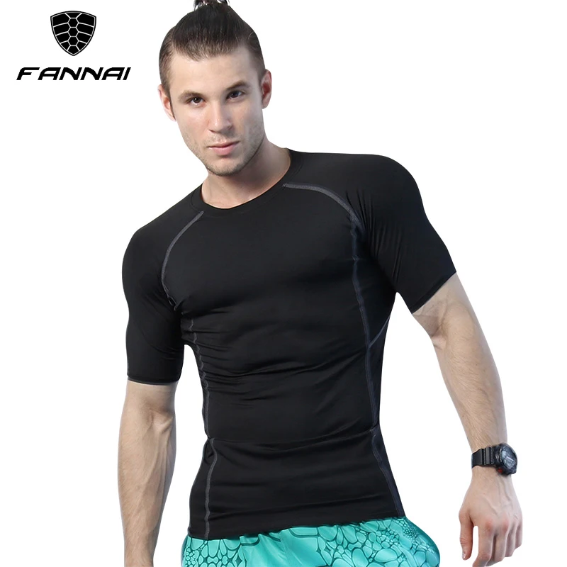 

Men Compression Quick Dry Jersey Tight Fitness Tank Gym Tank Training Running Short T-Shirt Basketball Jersey Sport Suit Tops