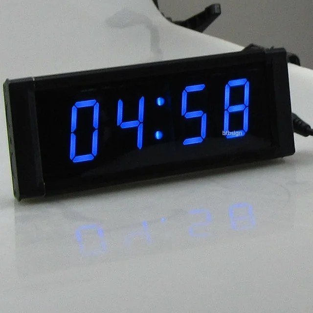 Bleu LED Mini LED Horloge Numérique 1 ''MM SS LED Compte À Rebours