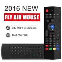 MX3 Portable 2.4G Wireless Remote Control Keyboard Controller Air Mouse for Smart TV Android TV box mini PC HTPC black
