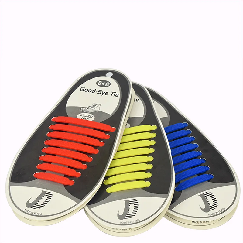 16pcsPair Adult Shoelaces Elastic Shoe Laces Women Men Silicone Laces Silicone Shoelaces Sneakers Fit Strap Shoelace Wholesale (12)