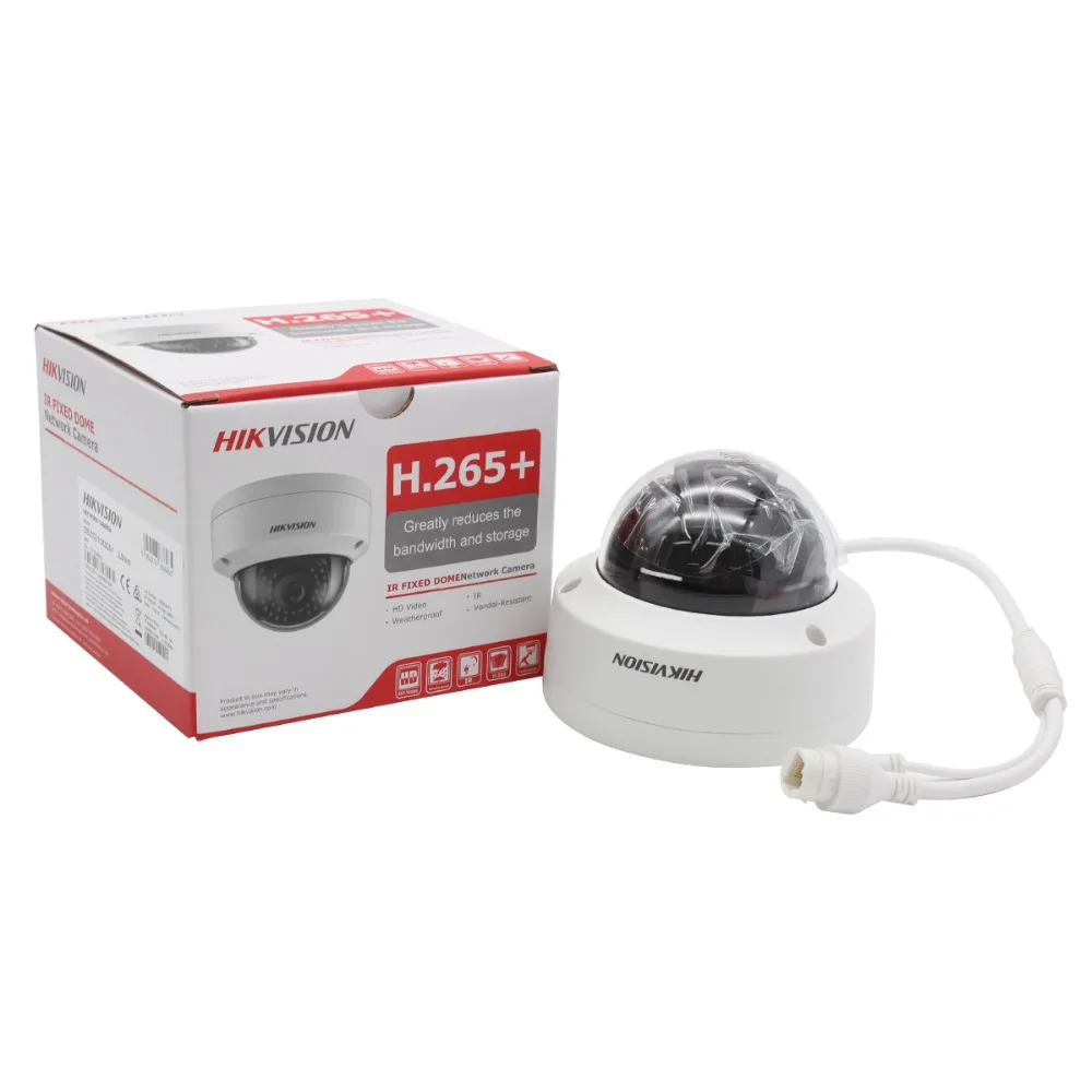 Hikvision, оригинальная новая камера видеонаблюдения, DS-2CD1143G0-I, 4MP, ИК Сеть, пуля, IP, уличная камера, POE H.265