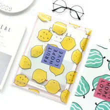 1 шт. с рисунками фруктов A4/A5/B6 небольшой свежий Карандаш для девочек канцелярские мешок студент бумажный мешок законопроект информация сумка на Молнии