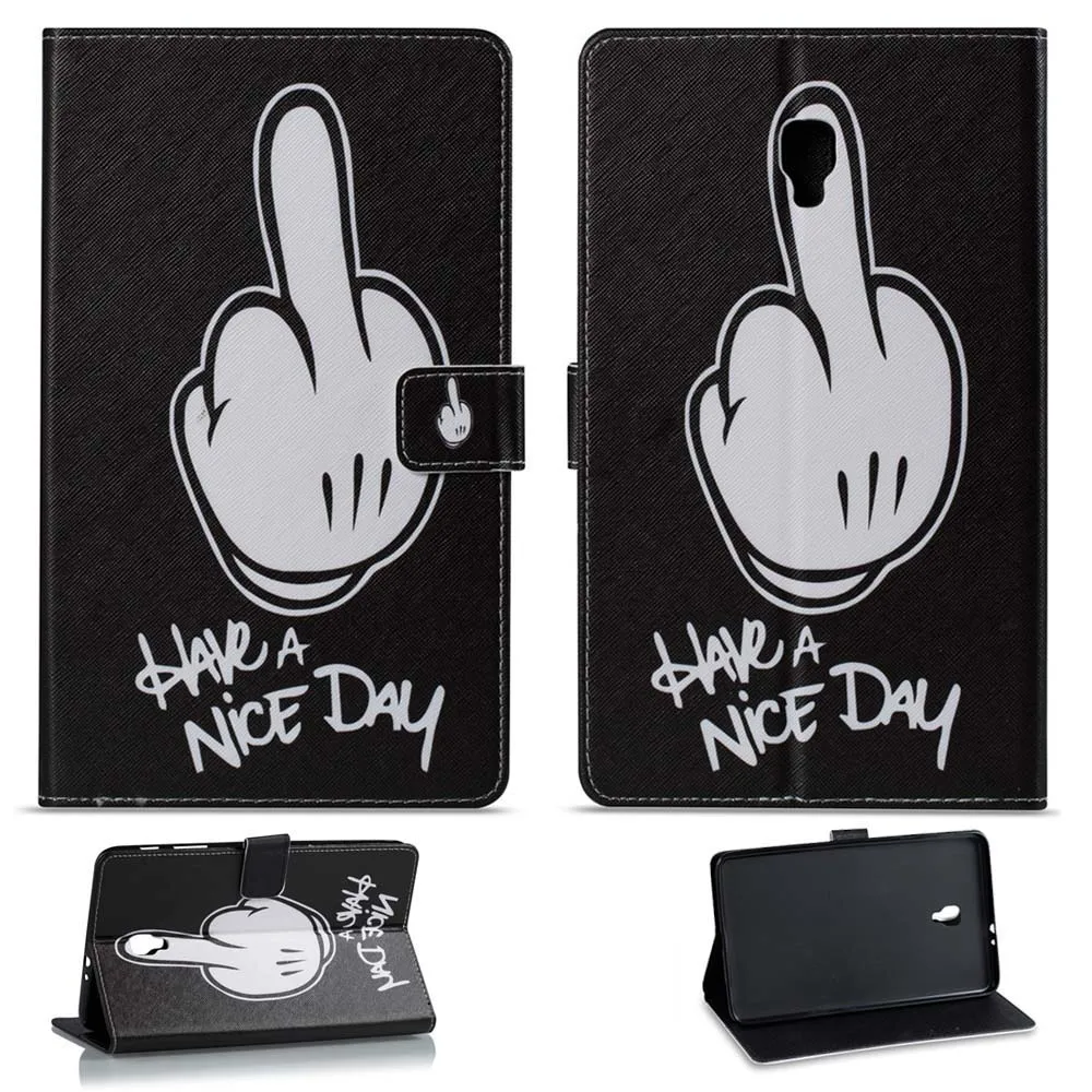 Tablet Case For Samsung Galaxy Tab A 8.0 2017 SM-T380 T385 Fashion Print Leather Wallet Flip Case Smart Cover Wake Sleep (11)
