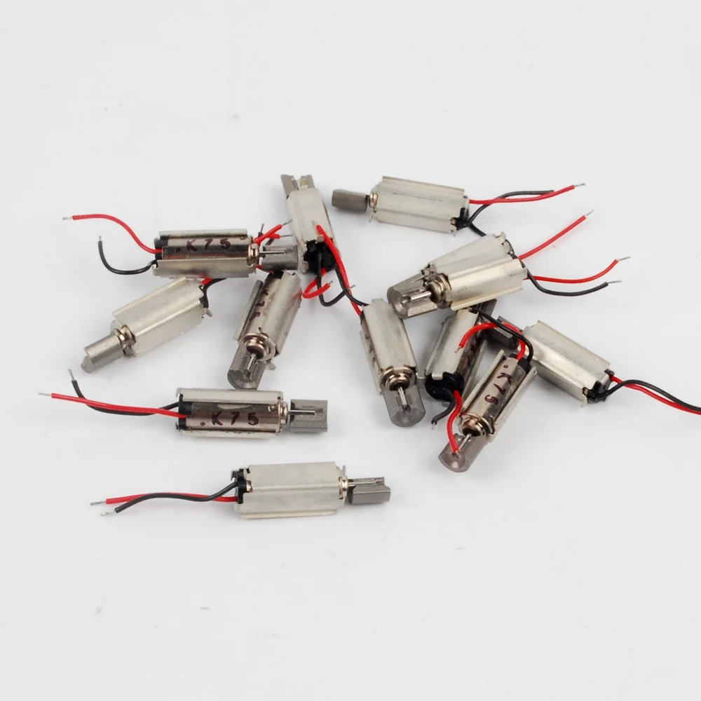 30pcs Dia 5mm micro vibration motor 1.5V 3.7V 120 250ma WITH varistor