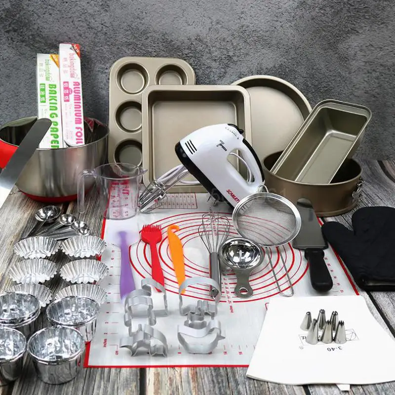 

Bakery Multi-baking Tool Set Household Egg Tartar Qifeng Cake Mould Biscuit Beginner Baking Set
