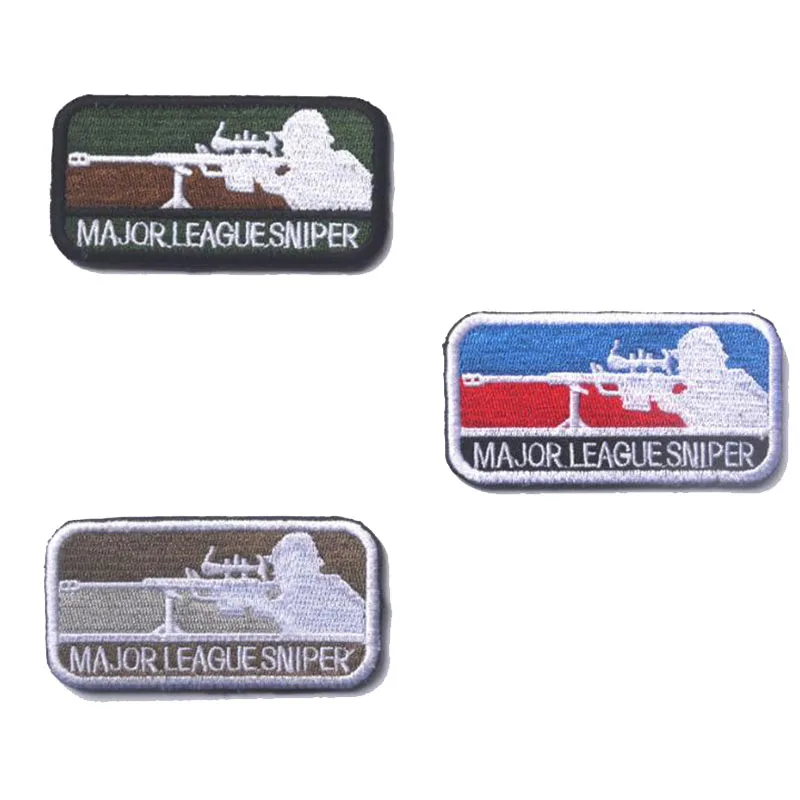 

Sniper Major League 3D Embroidered Armband Military Tactics Special Force Morale Badge Army Fan Clothing Backpack Hat Patch