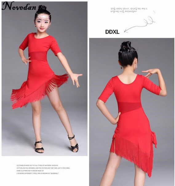 Lace Latin Dance Dress For Girls Child Samba Dress Ballroom Kids Dancing Girl Dancewear Ballet Vestido Baile Latino Girls dance dress