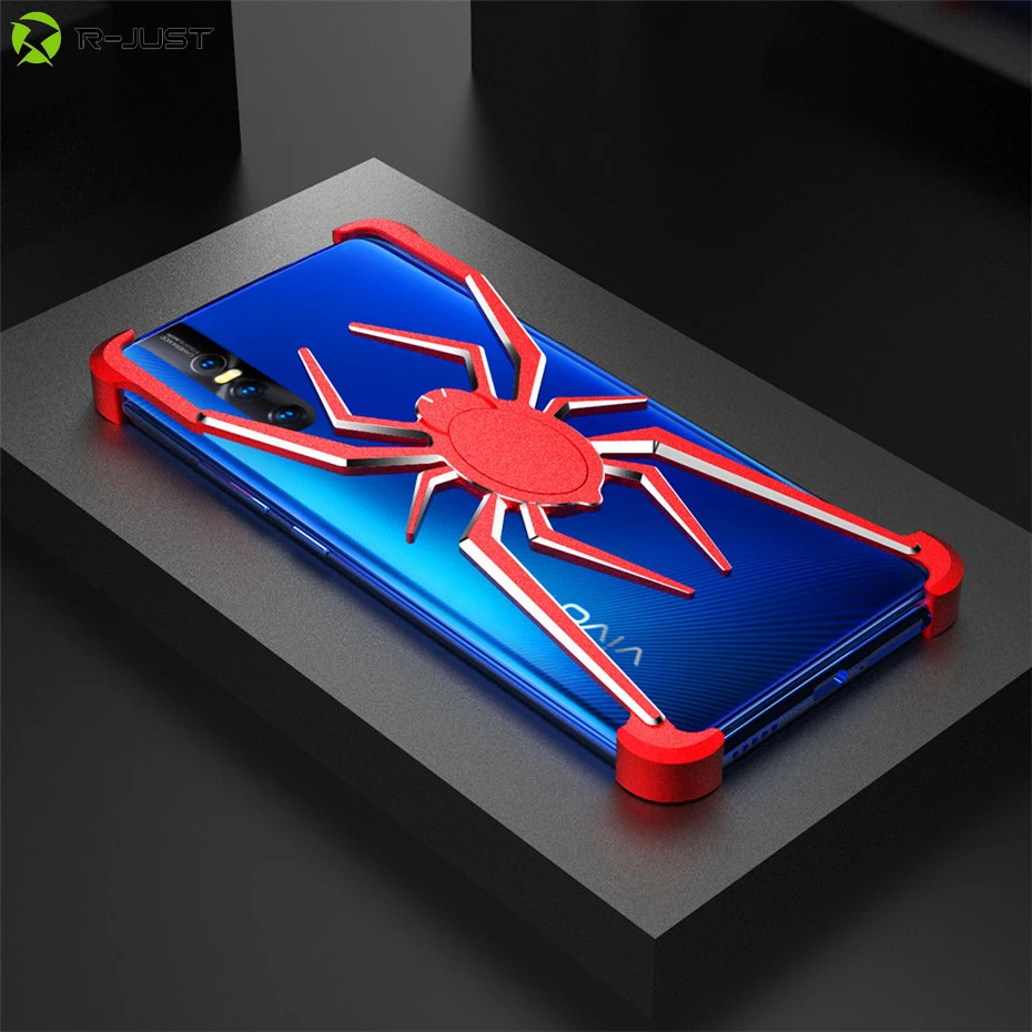 

R-just For VIVO X27 Spider Metal Case Shockproof Aluminum Alloy Bumper Cover For VIVO X27