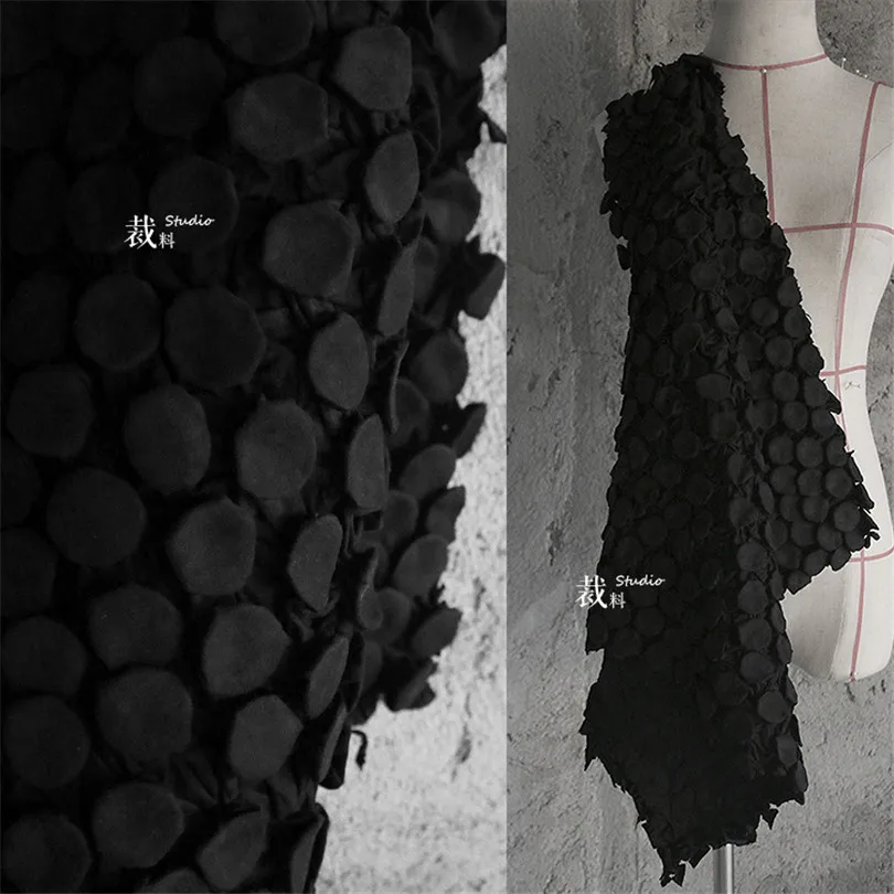 50 см* 50 см/шт. Трехмерная ткань, ткань для трансформации, одежда, креативная, преувеличенная, складка, дизайнерская, специальная ткань