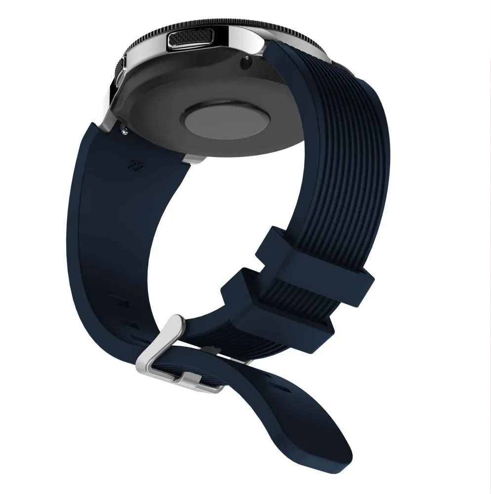 Ремешок силиконовый для Samsung Galaxy Watch 46 мм мягкий сменный резиновый браслет