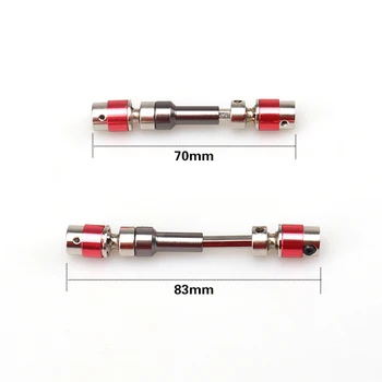 

1PCS Metal Front Drive Shaft Axle Universal Joints 70-83MM Adjustable Parts For Feiyue FY-03/06 rc High Speed Control Cars