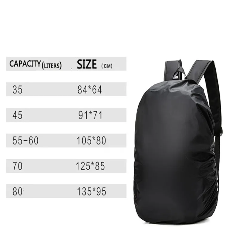 SGODDE 35L/45L قابل للتعديل للماء على ظهره غطاء المطر في الهواء الطلق تسلق حقيبة الكتف غطاء حقيبة الغبار غطاء تسلق اكسسوارات SGODDE 35L/45L قابل للتعديل للماء على ظهره غطاء المطر في الهواء الطلق تسلق حقيبة الكتف غطاء حقيبة الغبار غطاء تسلق اكسسوارات