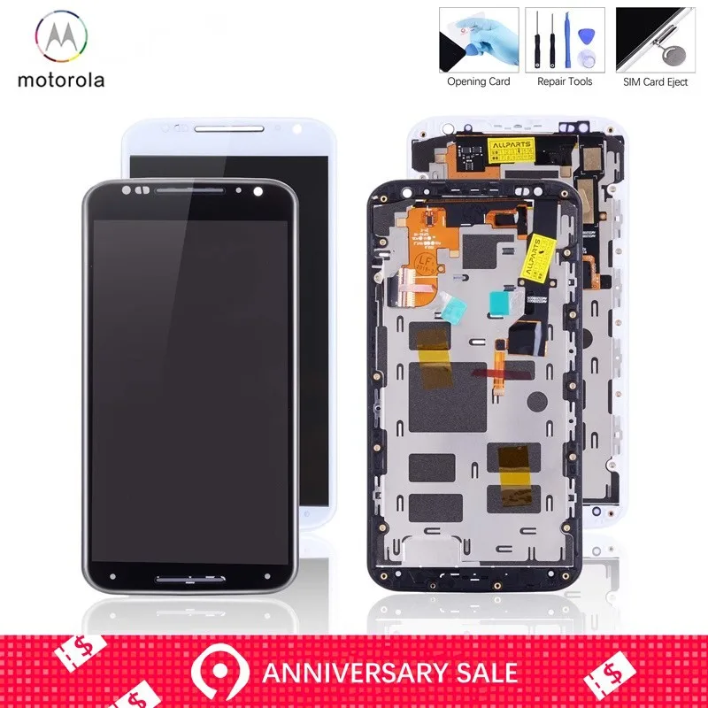 

Original AMOLED Display For Motorola Moto X2 LCD Display For Motorola Moto X2 Display Screen with Touch Screen Digitize Parts