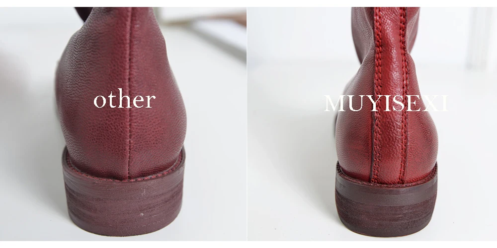 Ботинки из натуральной кожи; женские ботинки на молнии спереди; сезон осень-зима; женские Ботинки martin; цвет красный, черный, белый; XL04 muyisex